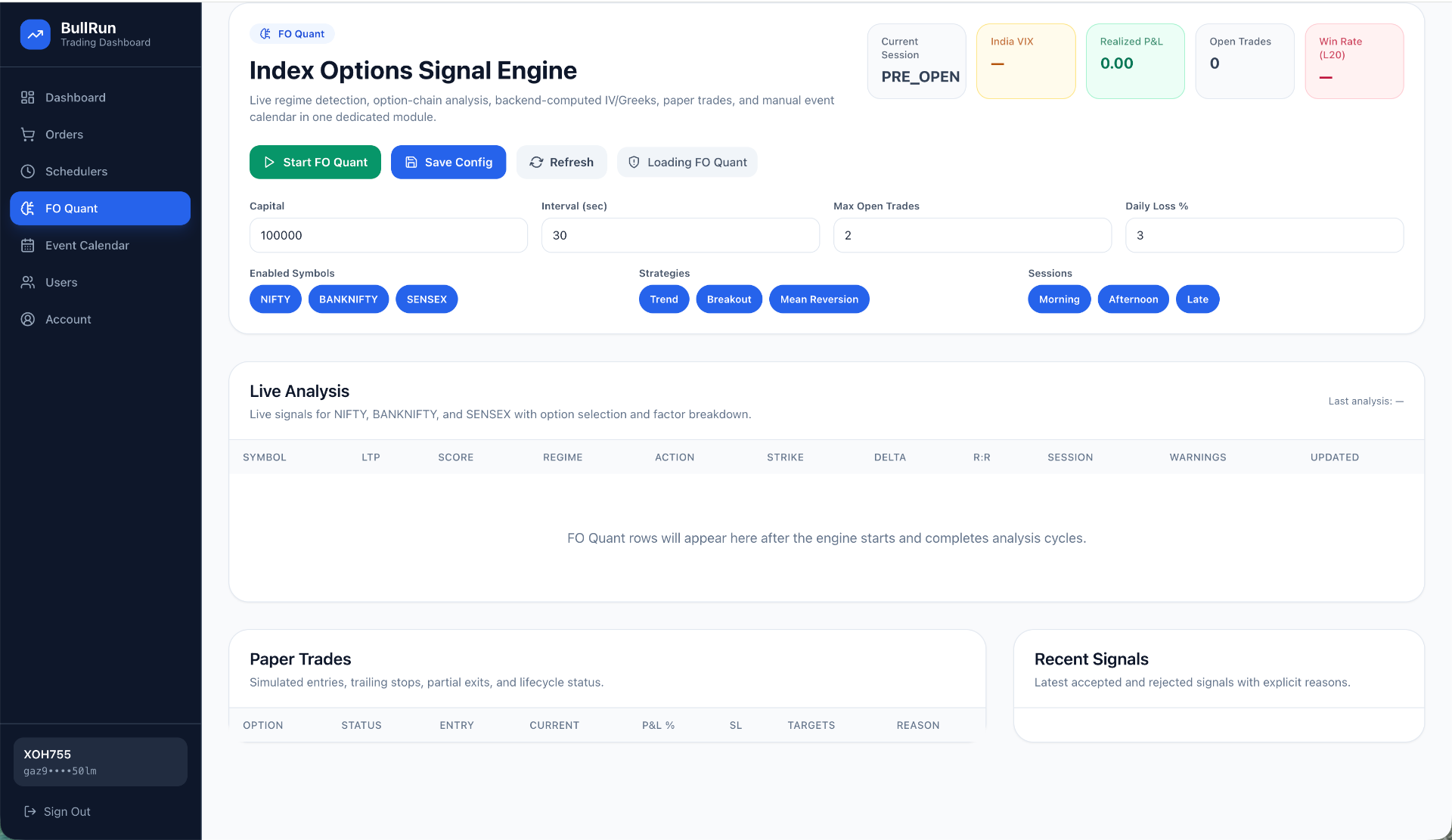 Quantitative Signal Engine